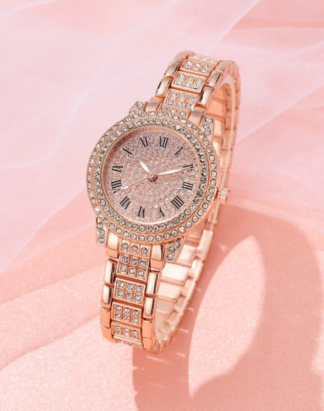 Premium rose gold watch for womens