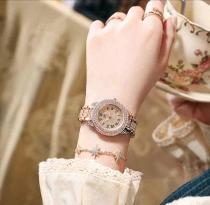 Premium rose gold watch for womens