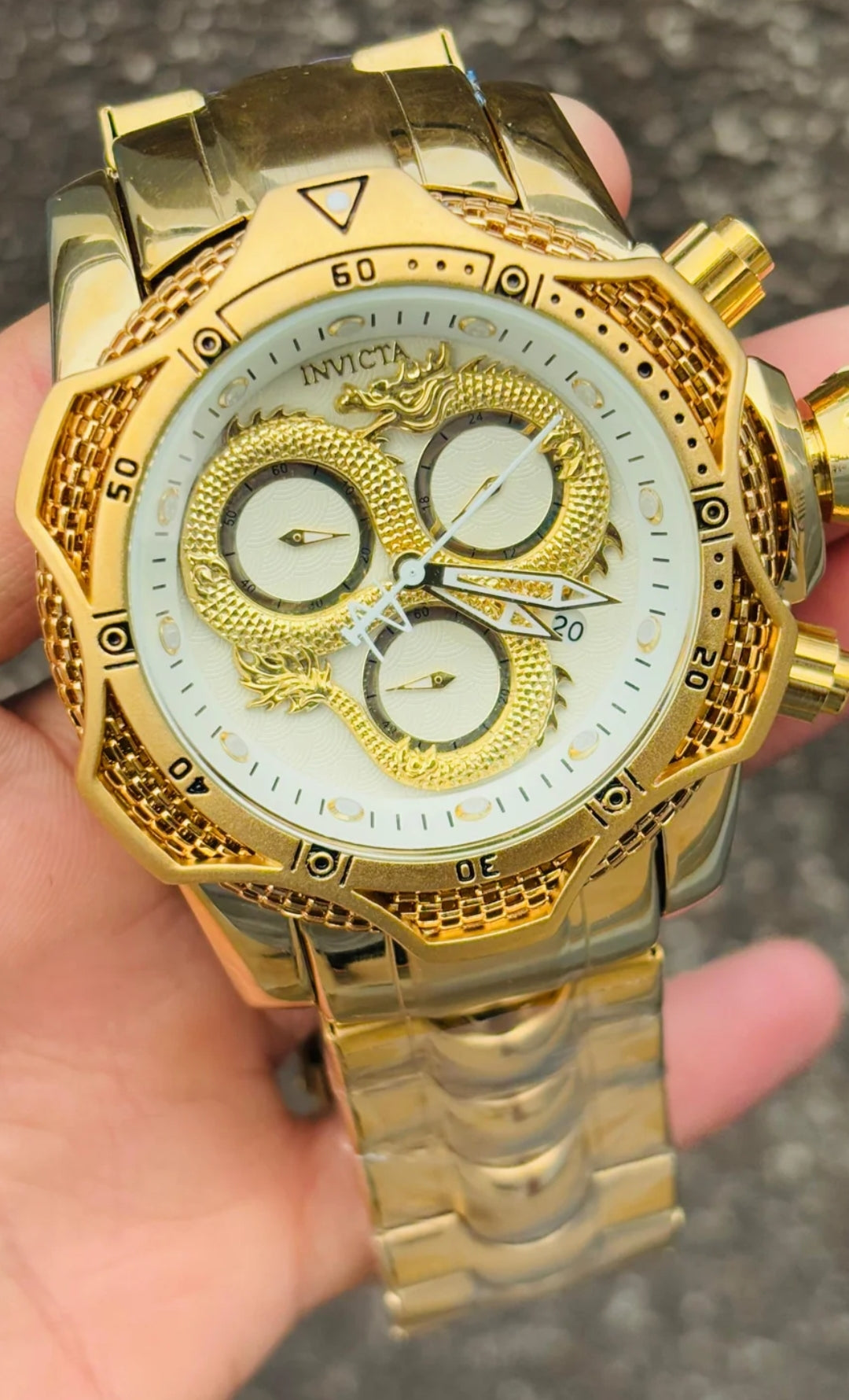 Golden Dragon Watch 💎 Diamond Edition Dubai Imported