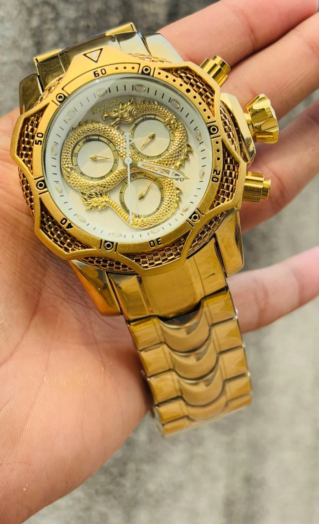 Golden Dragon Watch 💎 Diamond Edition Dubai Imported