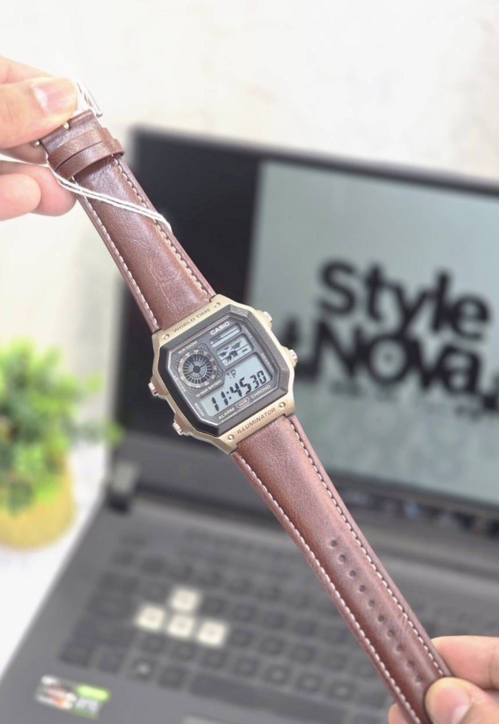 CASIO AE 1200 LEATHER